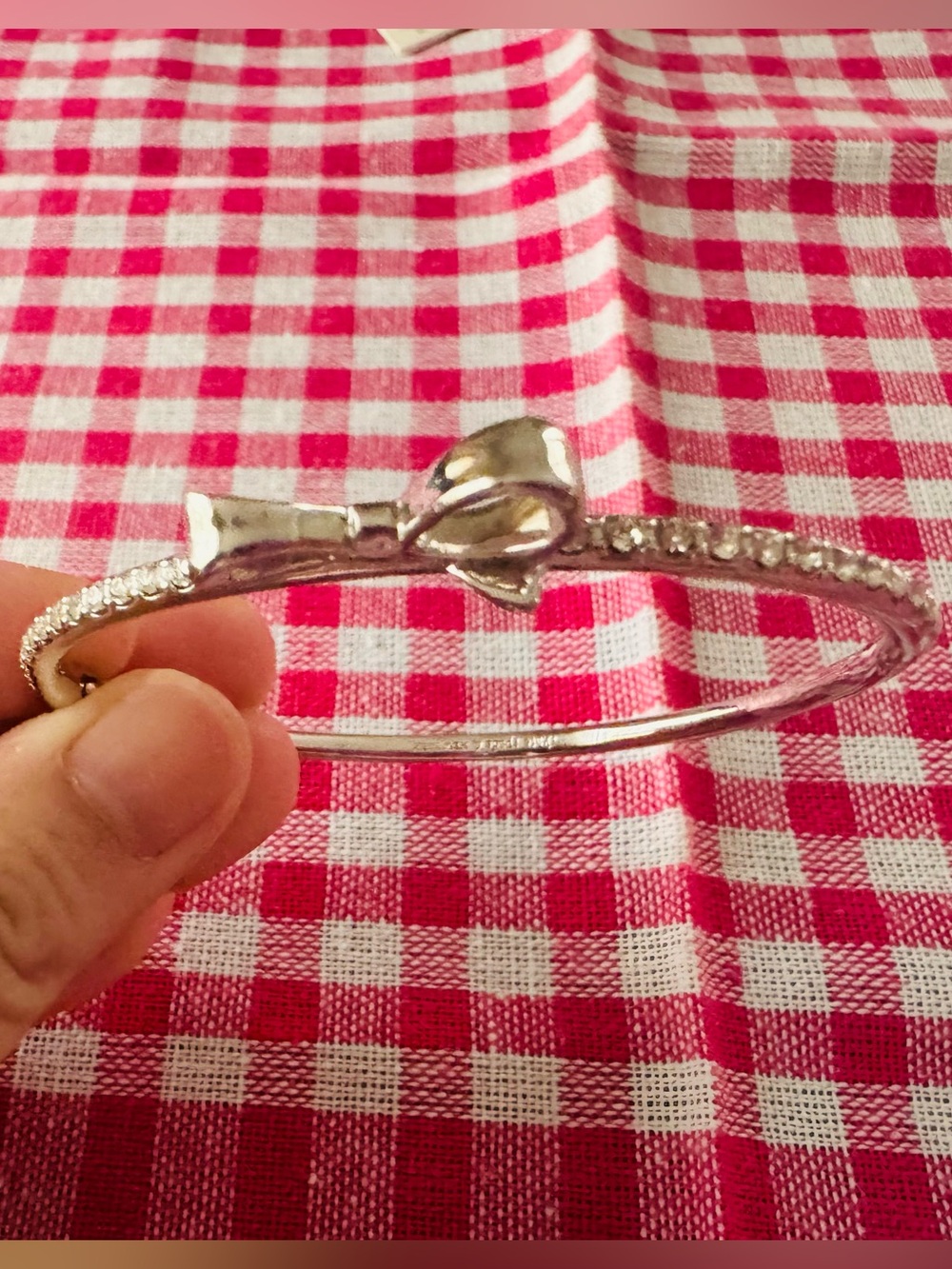 kate spade Silver Love Note Pave Bangle - Picture 3 of 3